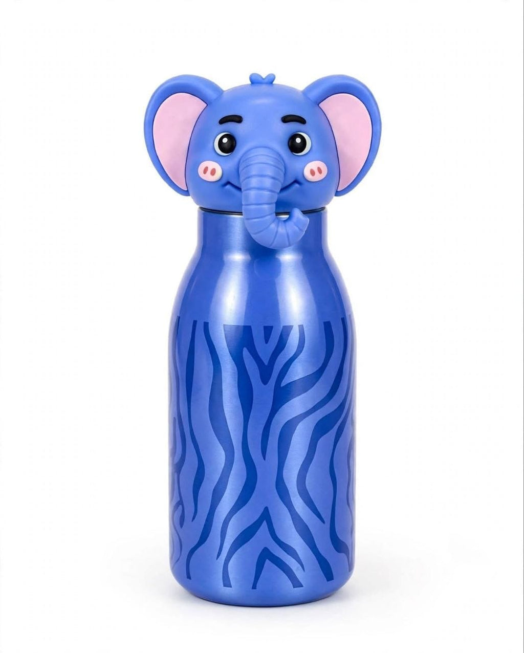 Cute Cartoon Face Stainless Steel Water Bottle | Insulated Hot & Cold Thermos Flask for Kids & School 400ml