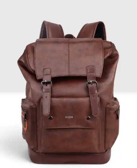 30 L Vegan Leather Anti-Theft Laptop Backpack Waterproof Travel & Office Bag