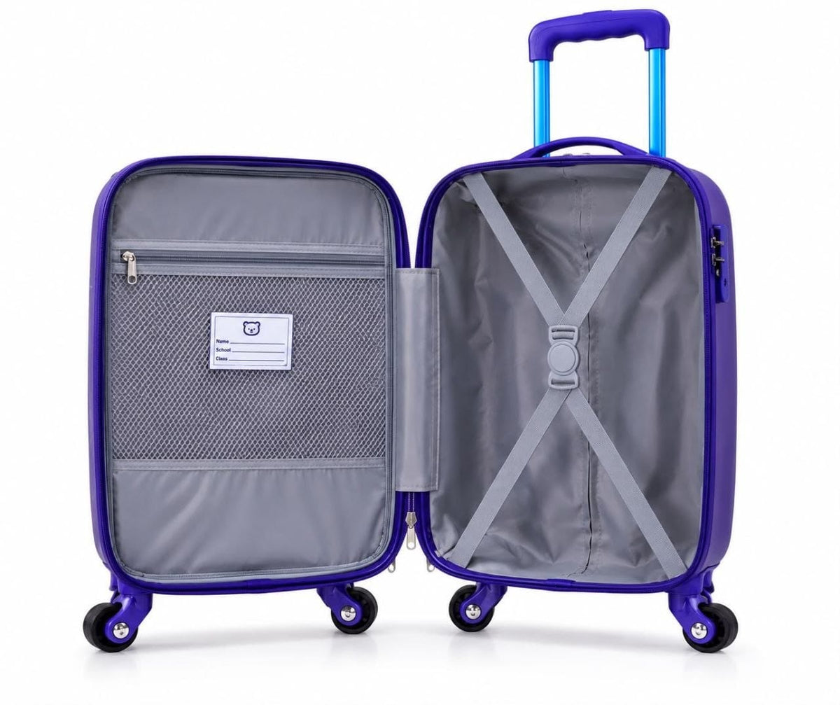 Kids 3D Space Astronaut Trolley Bag | 22L Premium Hardshell Cabin Suitcase with 360° Spinner Wheels for Boys & Girls (48 cm)