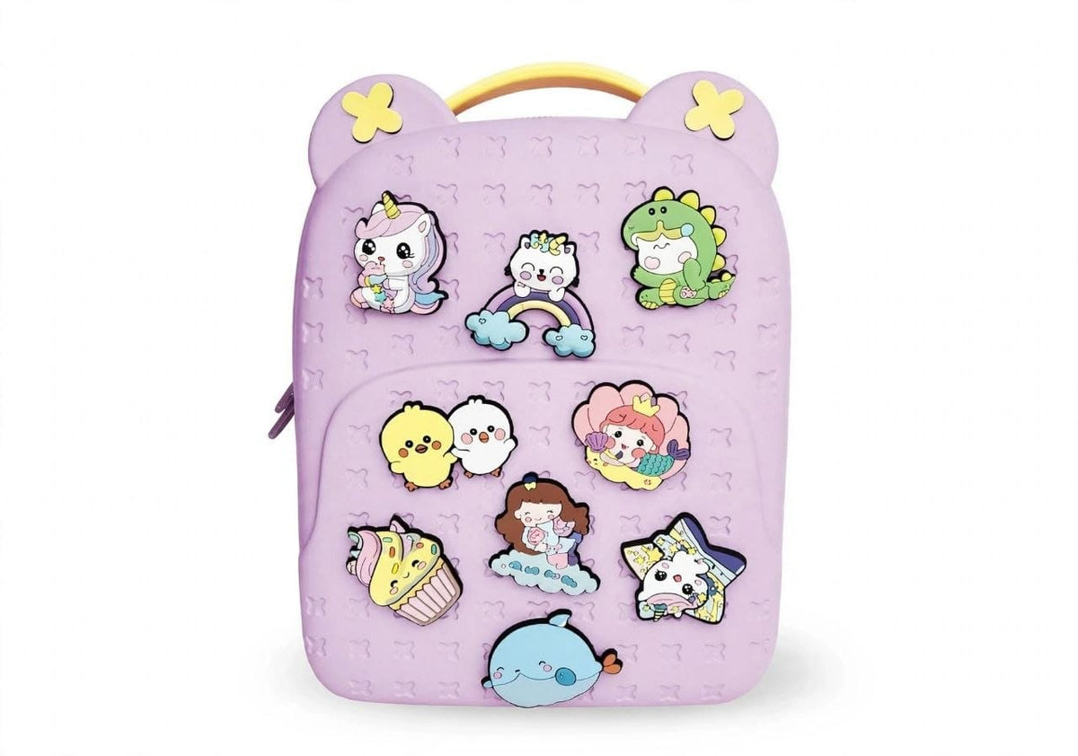 unicorn-themed kids' school backpack