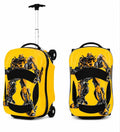 Kids Ride-On Suitcase | 3D Car Shape Hard Shell Luggage Trolley Bag for Kids with Adjustable Telescopic Handle & Smooth Rolling Wheels with backpack