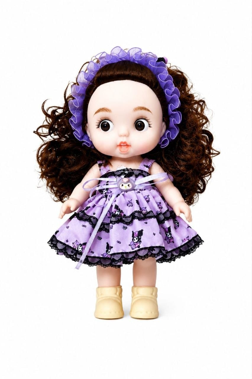 Premium Realistic Cute Baby Girl Doll with Soft Hat & Colorful Dress | Washable Non-Toxic Soft Toy Play Doll Figures for Kids (Ages 3+ Years)