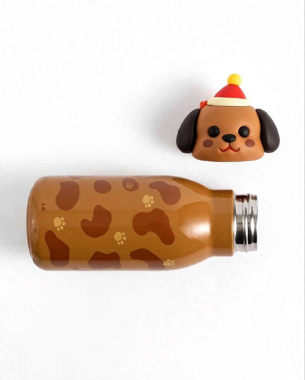 Cute Cartoon Face Stainless Steel Water Bottle | Insulated Hot & Cold Thermos Flask for Kids & School
