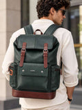 30 L Vegan Leather Anti-Theft Laptop Backpack Waterproof Travel & Office Bag