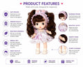 Premium Realistic Cute Baby Girl Doll with Soft Hat & Colorful Dress | Washable Non-Toxic Soft Toy Play Doll Figures for Kids (Ages 3+ Years)