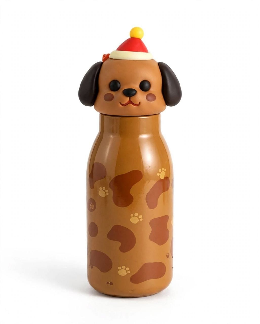 Cute Cartoon Face Stainless Steel Water Bottle | Insulated Hot & Cold Thermos Flask for Kids & School