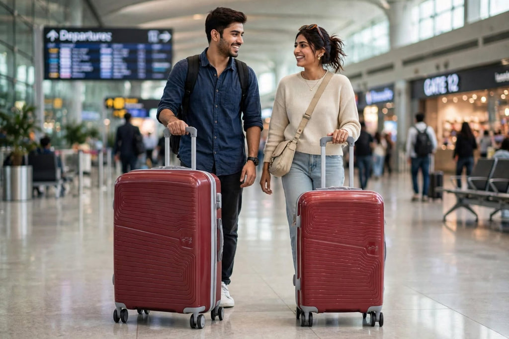 Premium Hard Shell Travel Luggage Trolley Bags Combo Set of 2 with 360° Spinner Wheels & TSA Lock (20 Inch + 24 Inch)