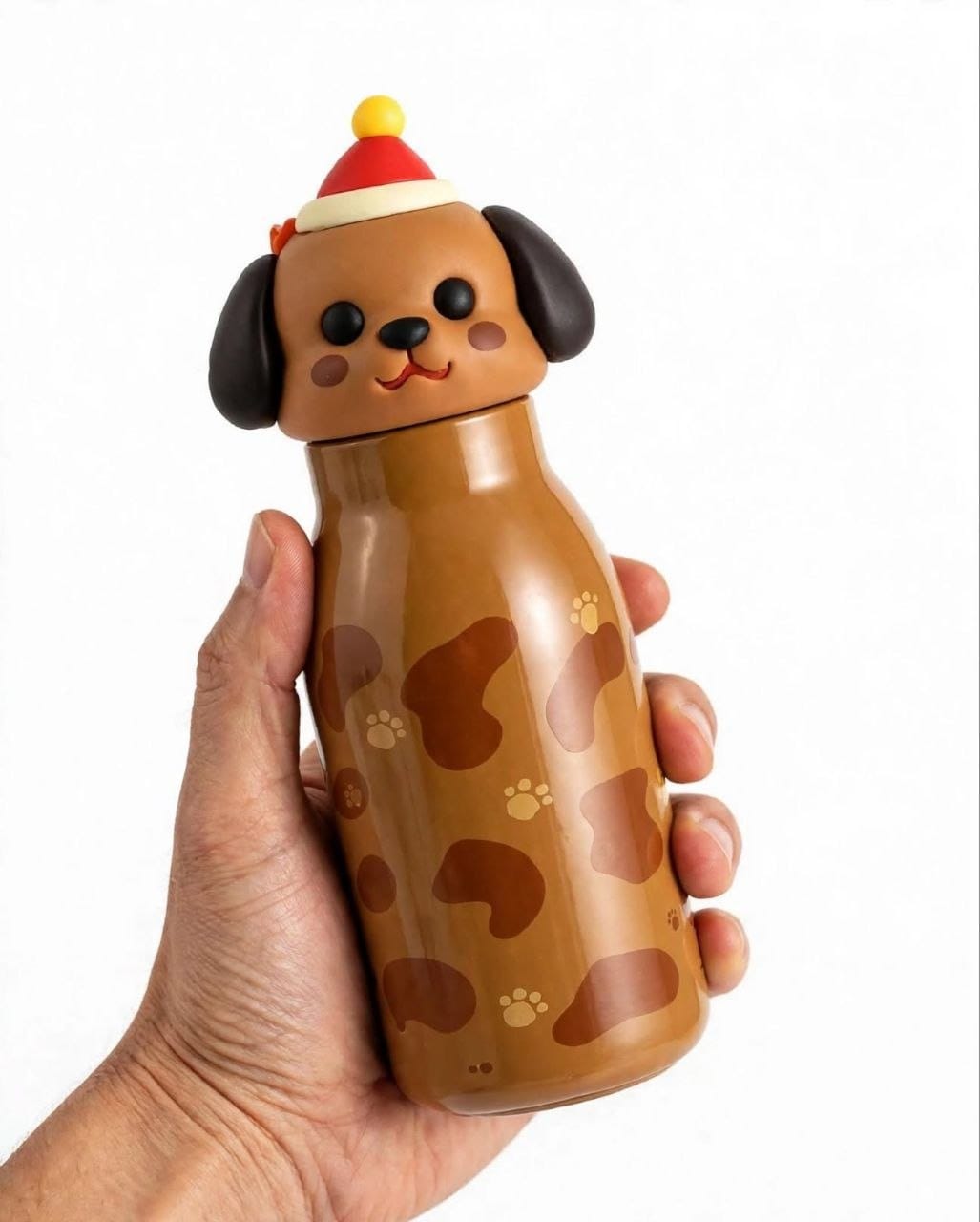 Cute Cartoon Face Stainless Steel Water Bottle | Insulated Hot & Cold Thermos Flask for Kids & School