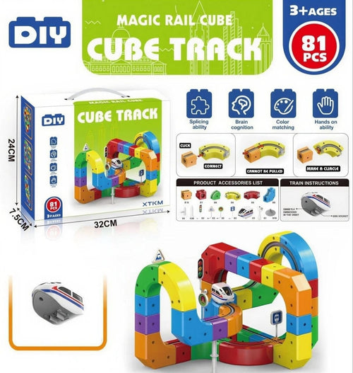 81 Pcs DIY Educational Building Blocks Rail Track Toy Set