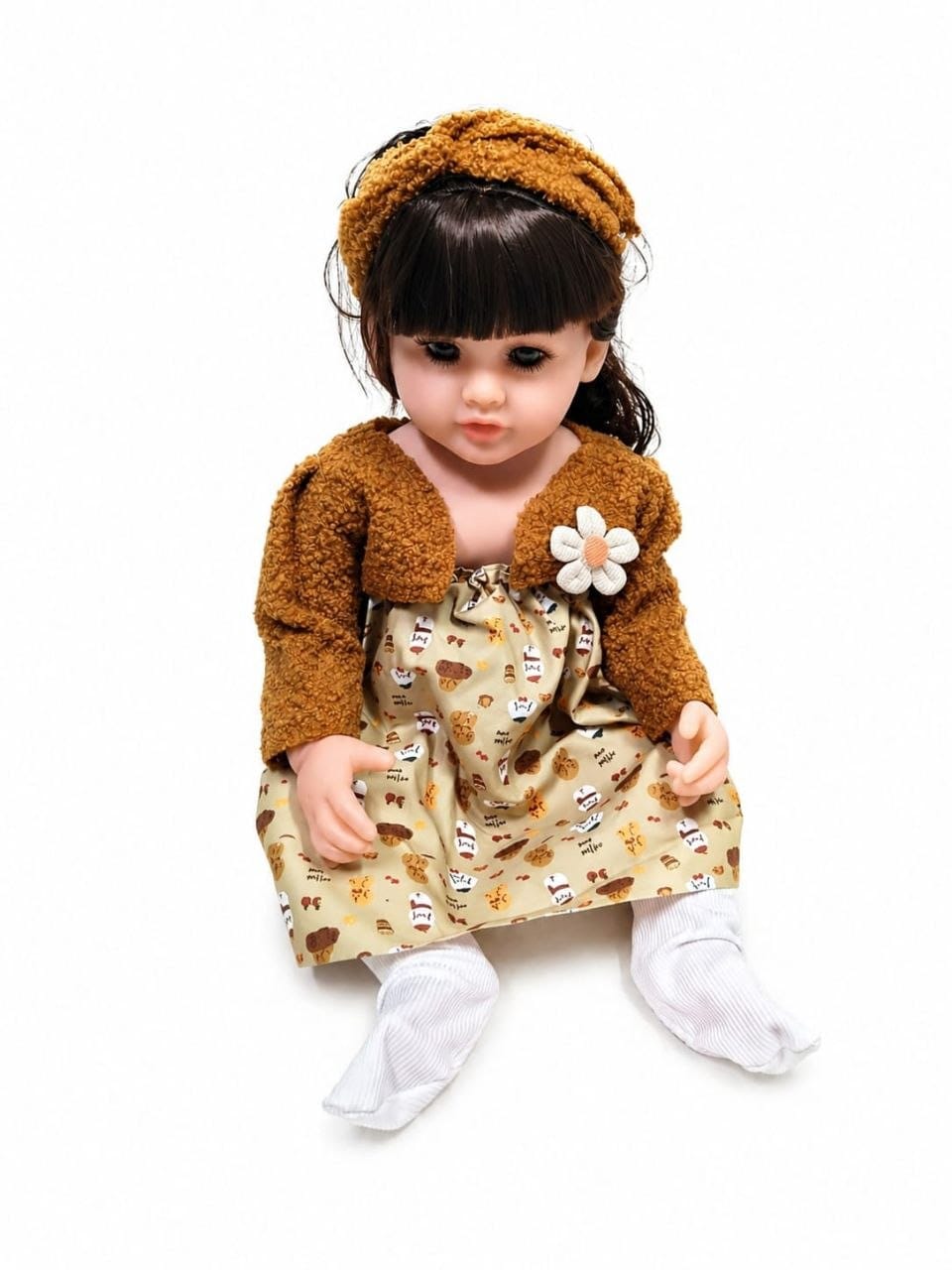 Premium Realistic Reborn Baby Doll Set with Accessories | 38 cm Life-Like Soft Cuddly Play Doll with Feeding Bottle, Pacifier & Diaper for Kids Girls (Ages 3+ Years)