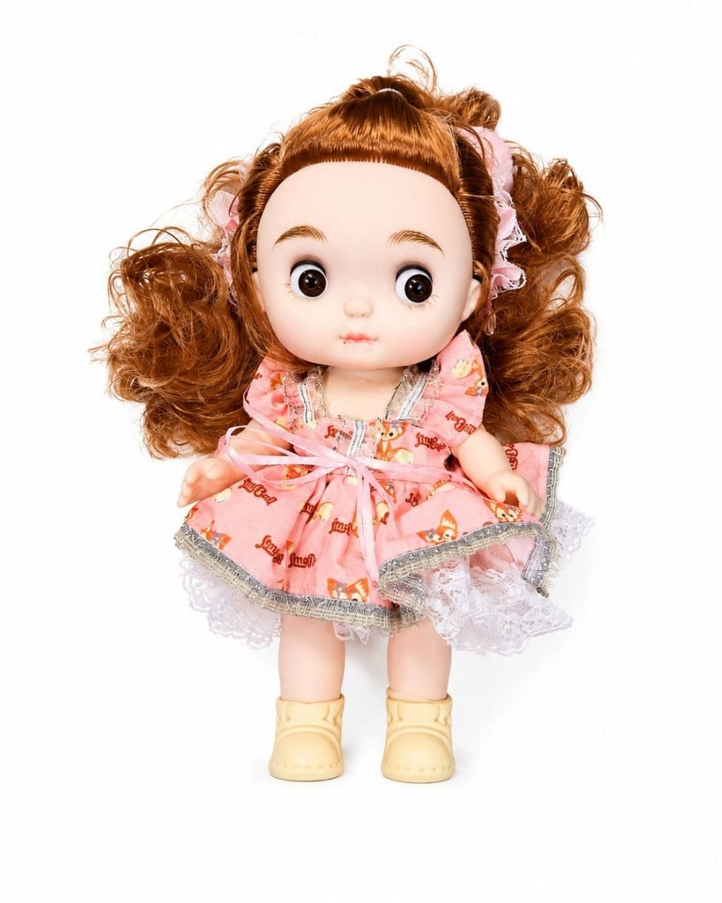 Premium Realistic Cute Baby Girl Doll with Soft Hat & Colorful Dress | Washable Non-Toxic Soft Toy Play Doll Figures for Kids (Ages 3+ Years)