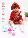 Premium Realistic Reborn Baby Doll Set with Accessories | 38 cm Life-Like Soft Cuddly Play Doll with Feeding Bottle, Pacifier & Diaper for Kids Girls (Ages 3+ Years)