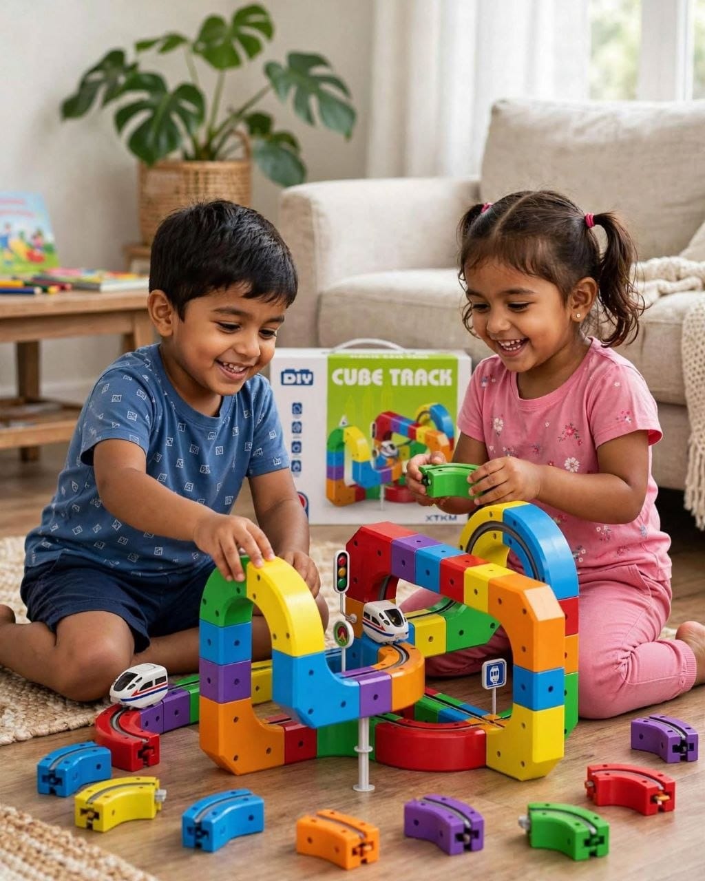 81 Pcs DIY Educational Building Blocks Rail Track Toy Set