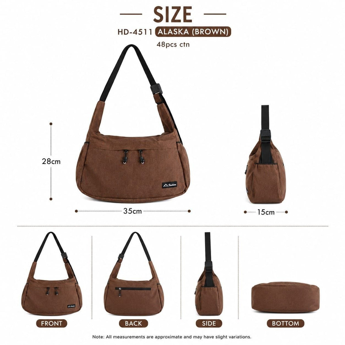 Premium Waterproof Sling Bag for Men & Women | Multi-Pocket Crossbody Messenger Bag with Adjustable Shoulder Strap for Travel, Office & Daily Use